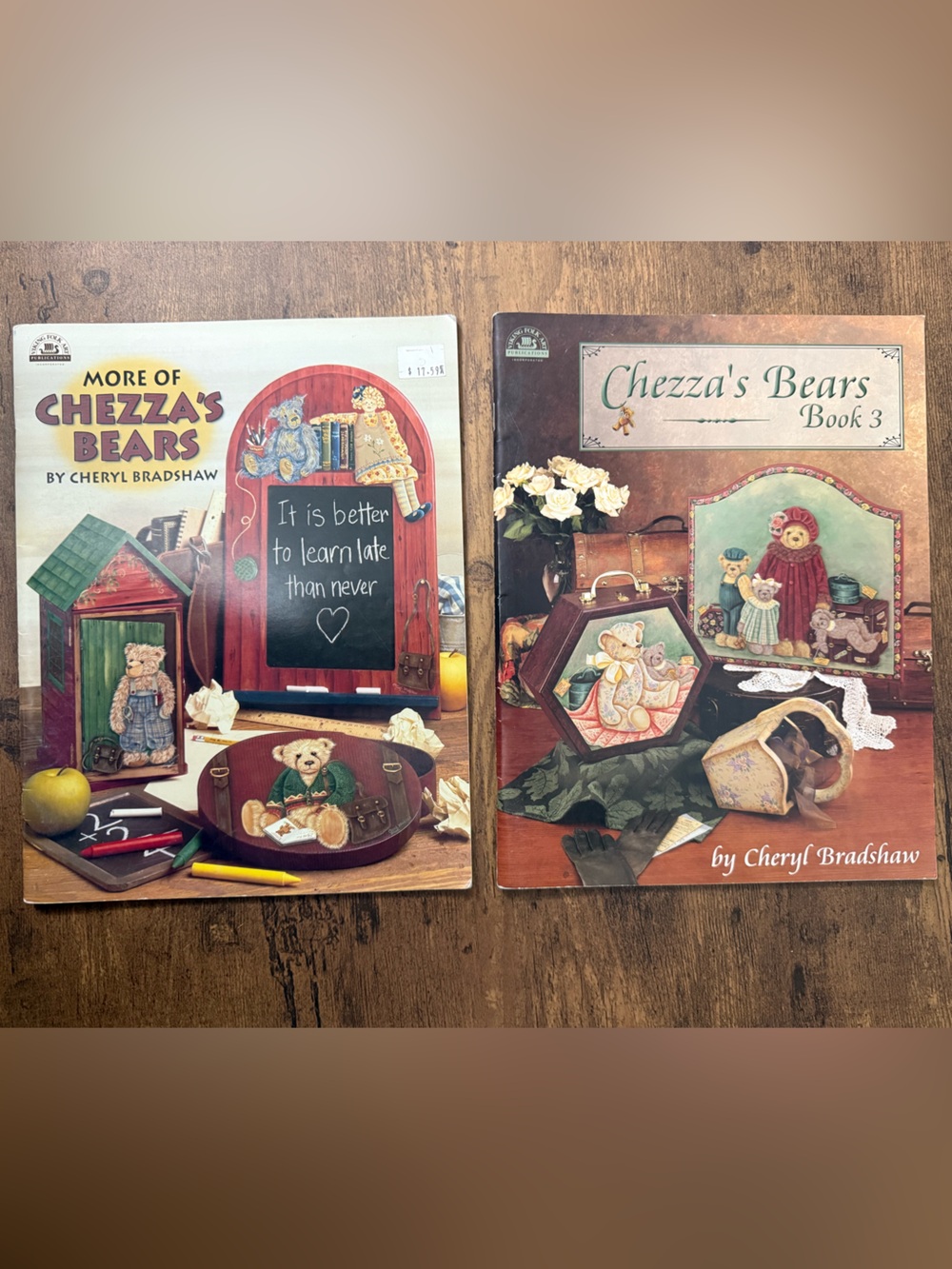 Vintage Set of Painting Craft Books - Chezza's Bears - Cheryl Bradshaw